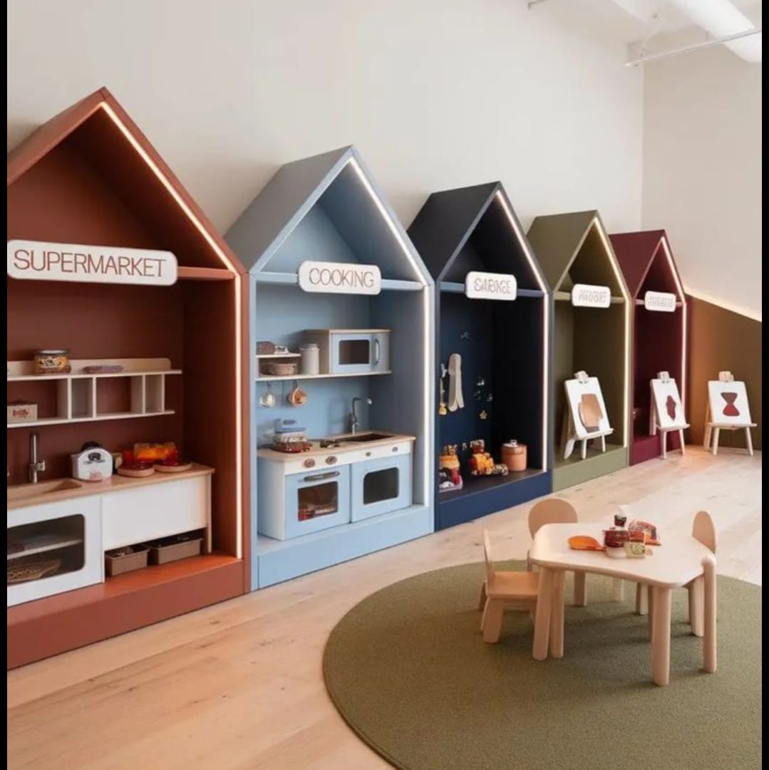 Wooden Pretend Play Village Units for Preschool & Daycare
